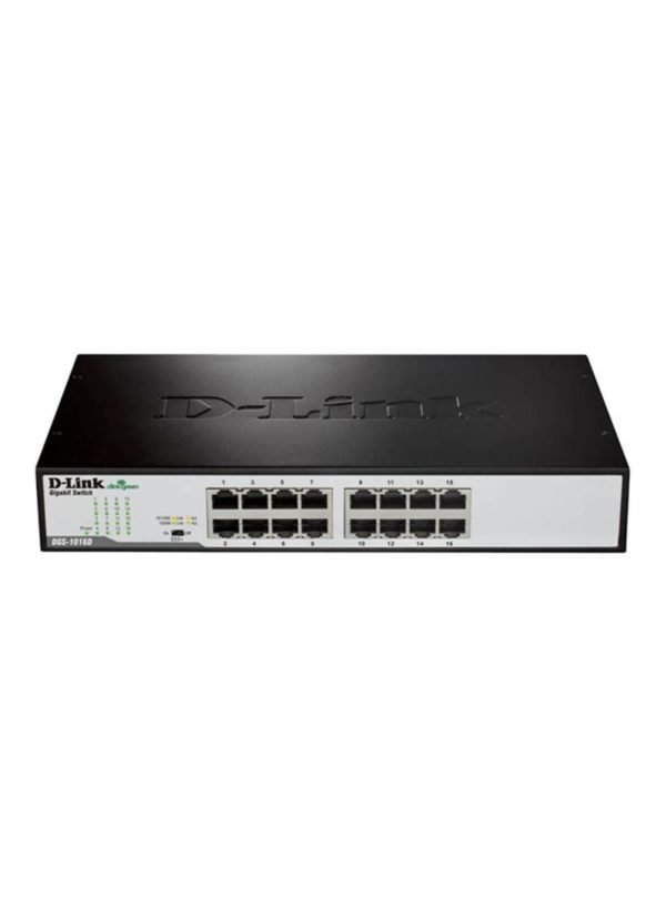 D-Link 16‑Port Gigabit Unmanaged Desktop Switch Black