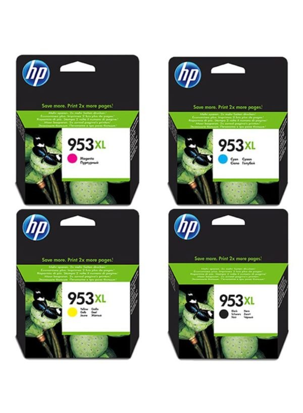 HP Set Of 4 953/953XL High Yield Original Ink Cartridge Multicolor