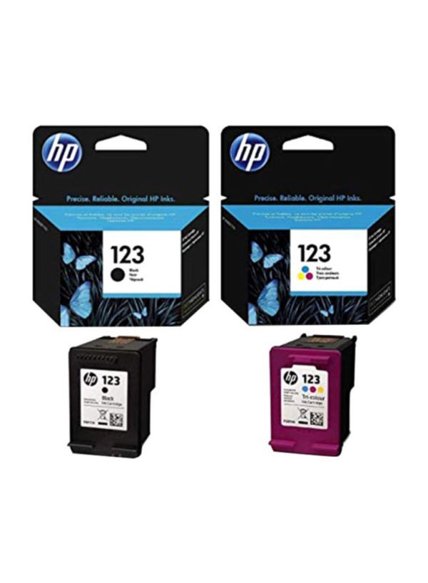 HP 123 Pack Of 2 Ink Cartridge Set Black/Colour