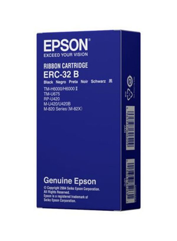 Epson Ribbon Erc-32 B Replacement Ribbon Cartridge Black