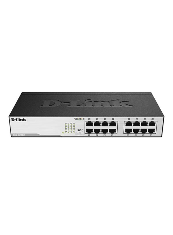 D-Link 16‑Port Gigabit Unmanaged Desktop Switch Black