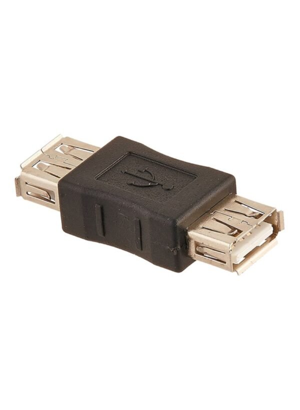 Female USB Extension Connector Black