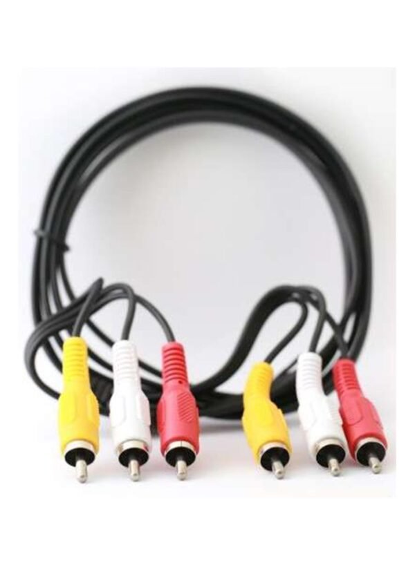 6 Pin 3 RCA/M-3 Rca/M ts TCV3303N N/Plated Audio Video RCA Cable Multicolor