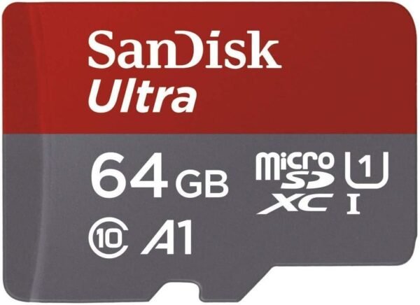 SanDisk 64GB Ultra microSDXC UHS-I Memory Card with Adapter - 100MB/s