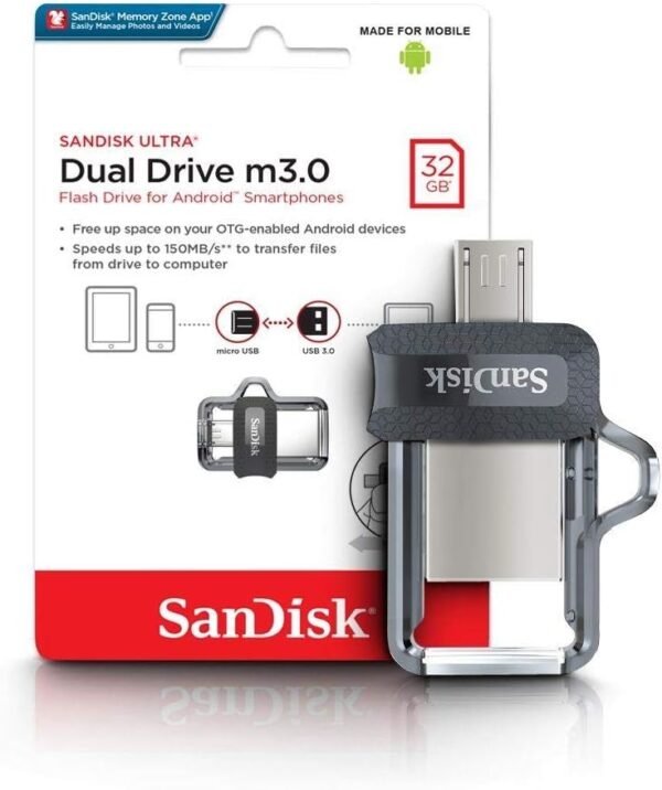 Sandisk Sddd3-032G-G46 Ultra Dual Drive M3.0 For Andriod Smartphones - Image 2